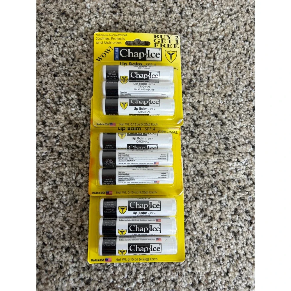 Chap Ice Lip Balm 0.15oz SPF 4 Original 9-Pack